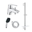 GROHE - Pack mitigeur BD mécanique Quickfix Start + Douchette Vitalio Comfort 110 + Barre Quickfix Vitalio Smartactive + Flexible - vignette