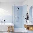 GROHE - Pack mitigeur douche mécanique Quickfix Get + Ensemble carré barre et pommeau de douche 2 jets Vitalio Comfort 110 Chromé - vignette