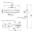 DURAVIT - Pack mitigeur douche thermostatique 1000 + Barre 90 cm + Pommeau 3 jets + Flexible 160 cm Doré poli - vignette