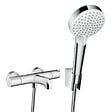 HANSGROHE - Ecostat 1001 CL Pack Mitigeur Thermostatique bain/douche + Set Crometta Porter’S 1,25m / Douchette Vario (13201000-Vario) - vignette