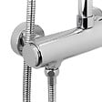SWISS AQUA TECHNOLOGIES - Système de douche mural avec mitigeur monocommande + douche de tête + douchette à main 3 jets, chrome (SATSSPKNEW) - vignette