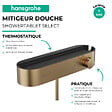 HANSGROHE - Mitigeur douche thermostatique ShowerTablet Select 400 Bronze brossé - vignette