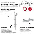 JACOB DELAFON - Mitigeur de douche thermostatique Simone + ensemble de douche Awaken - vignette