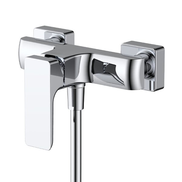 SWISS AQUA TECHNOLOGIES - Brevis mitigeur de douche mural 150 mm à levier, sans ensemble de douche, chrome brillant (SATBSBRE268) - large