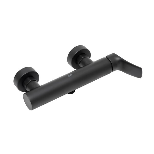 SWISS AQUA TECHNOLOGIES - Infinitio mitigeur de douche monocommande mural, entraxe 150 mm, sans ensemble de douche, noir mat (SATBSINF268C) - large