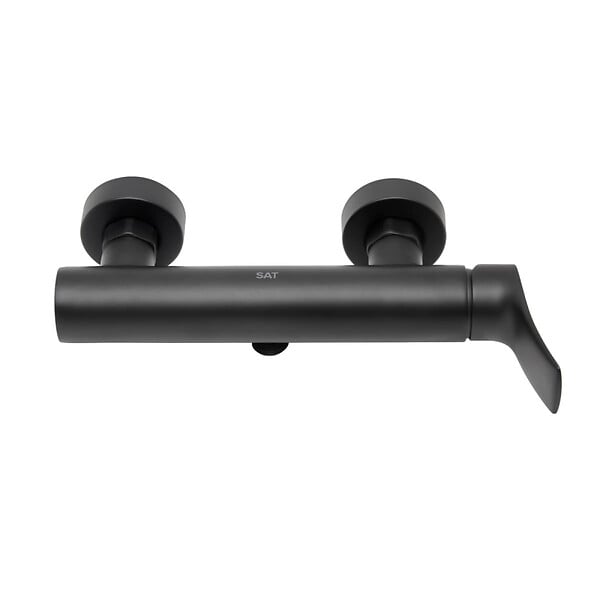 SWISS AQUA TECHNOLOGIES - Infinitio mitigeur de douche monocommande mural, entraxe 150 mm, sans ensemble de douche, noir mat (SATBSINF268C) - large