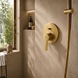 GROHE - Façade robinet encastré monocommande 2 sorties Lineare Cool Sunrise - vignette