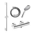 DURAVIT - Pack mitigeur douche thermostatique 1000 + Barre 70 cm + Pommeau 3 jets + Flexible 160 cm Chromé - vignette