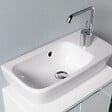 VITRA - Vitra Shift lavabo 50 x 25 cm avec trou de robinetterie à droite, blanc brillant (7070-003-0921) - vignette