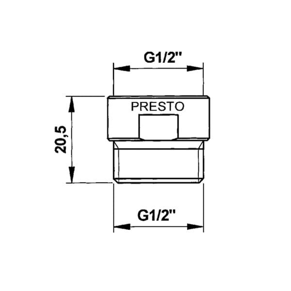 PRESTO - Lot de 2 régulateurs de débit 6L/min MF G1/2" pour douche PRESTO - large