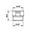 PRESTO - Lot de 2 régulateurs de débit 6L/min MF G1/2" pour douche PRESTO - vignette