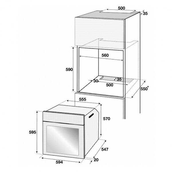 BEKO - Beyond Four encastrable 72L, 8 fonctions cuisson, Aeroperfect 3D, nettoyage vapeur SteamShine, sécurité enfant (BIM12300X-Beko) - large