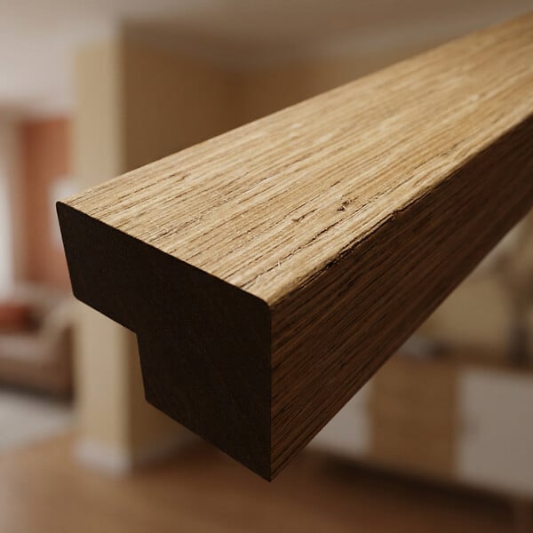 SWISS AQUA TECHNOLOGIES - Barre d'extrémité MDF 120 cm pour panneaux acoustiques intérieurs SATAKUPANNON612, décor chêne clair (SATAKUPANLOTKL12) - large