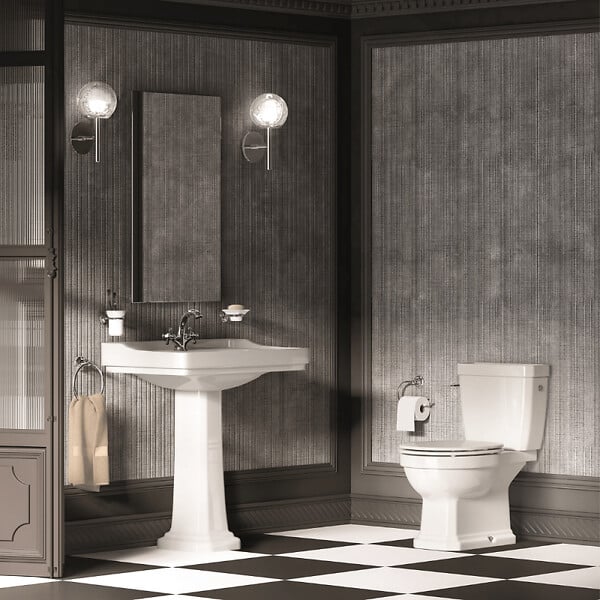 ROCA - Réservoir WC avec alimentation par dessous 3/6L Carmen blanc brillant - large