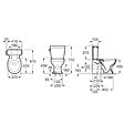 ROCA - Réservoir WC avec alimentation par dessous 3/6L Carmen blanc brillant - vignette