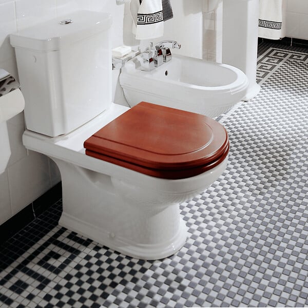 VILLEROY ET BOCH - Réservoir WC avec 3/6L Hommage blanc brillant - large