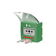SEWOSY - Sewosy Déclencheur manuel vert 2 contacts et buzzer/LED. Réaliser en ABS. Contact NO/NC libre de potentiel. Texte en Français. - vignette