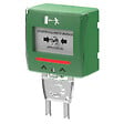 SEWOSY - Sewosy Déclencheur manuel vert 2 contacts et buzzer/LED. Réaliser en ABS. Contact NO/NC libre de potentiel. Texte en Français. - vignette