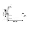 WIRQUIN - Siphon lavabo Linéis Mini design apparent chromé - vignette