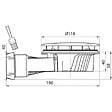 WIRQUIN - Bonde de douche horizontale extraplate diam. 90 - doré brossé - abs - vignette