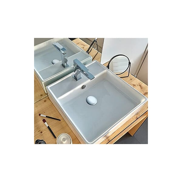 WIRQUIN - Bonde universelle laiton chromé pour lavabo vasque avec ou sans trop plein - large