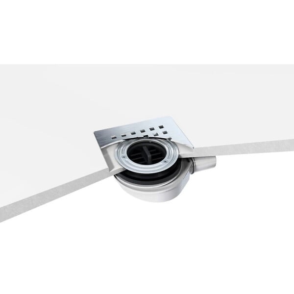 POLYSAN - Siphon de receveur de douche Polysan 90 mm, inox (17731) - large