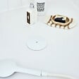 WIRQUIN - Bonde de douche horizontale extraplate diam. 90 - blanc mat - abs - vignette