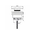 WIRQUIN - Bonde universelle laiton doré brossé mat pour lavabo vasque avec ou sans trop plein - vignette