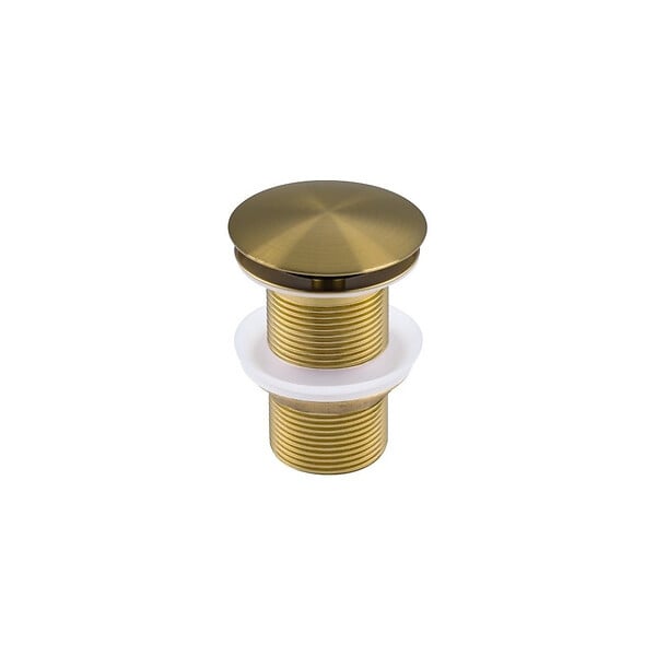 SWISS AQUA TECHNOLOGIES - Bonde clic-clac dorée 5/4" sans trop-plein SAT Aurum - large