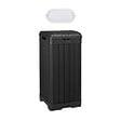 KETER - Keter Baltimore poubelle extérieure 125 L + éclairage extérieur LED inclus (236997-WO744) - vignette