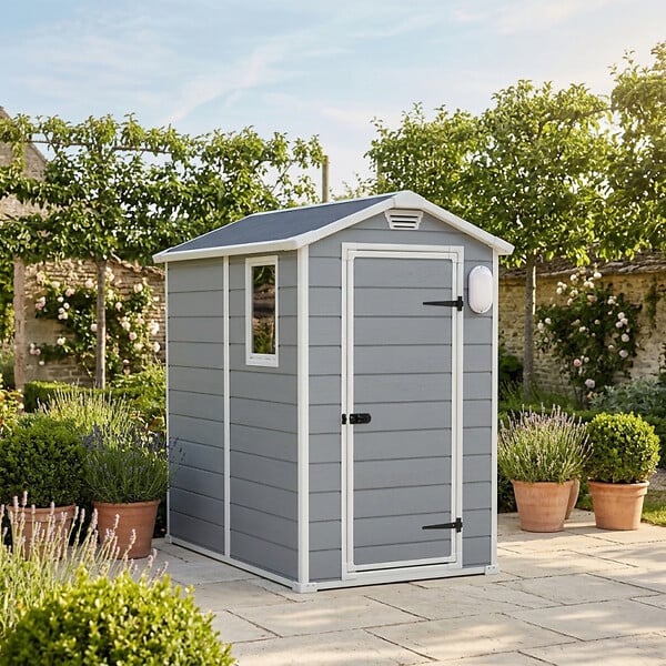 KETER - Keter Manor 4x6 abri de jardin + plafonnier LED inclus (230447-WO744) - large