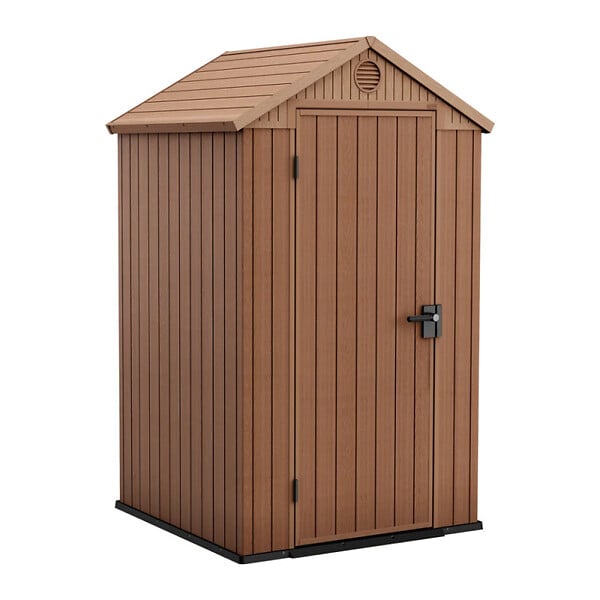 KETER - Keter Darwin 4x4 abri de jardin + éclairage extérieur LED inclus (259006-WO744) - large