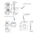 GROHE - Pack WC suspendu sans bride caréné + Abattant Start + Bâti-support largeur réduite + Plaque commande Cool Sunrise - vignette