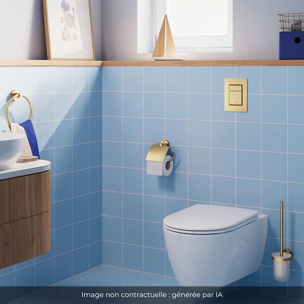 GROHE - Bâti-support mur porteur Rapid SL Project  + Plaque commande Skate Cosmopolitan Cool Sunrise - large