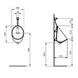 IDEAL STANDARD - Pack urinoir mural Eurovit Rimless - vignette
