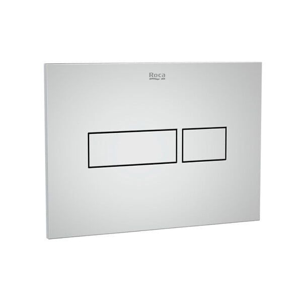 ROCA - Bâti-support WC suspendu, installation sur cloison légère, hauteur 112 cm, chasse 2/4-6 L + plaque chrome (ROG02-FR) - large