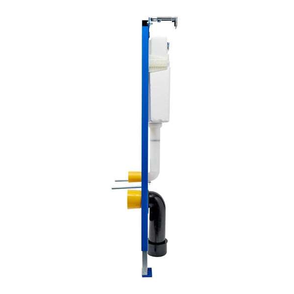 ROCA - Bâti-support WC suspendu, installation sur cloison légère, hauteur 112 cm, chasse 2/4-6 L + plaque chrome (ROG02-FR) - large