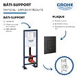 GROHE - Bâti-support largeur réduite Rapid SL avec plaque commande Even noir mat - vignette