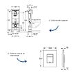 GROHE - Bâti-support largeur réduite Rapid SL avec plaque commande Even noir mat - vignette