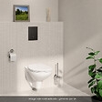 GROHE - Pack bâti-support mur porteur Rapid SL + Cuvette suspendue sans bride abattant Bau Ceramic + Plaque commande noir mat - vignette