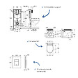 GROHE - Pack bâti-support mur porteur Rapid SL + Cuvette suspendue sans bride abattant Bau Ceramic + Plaque commande noir mat - vignette