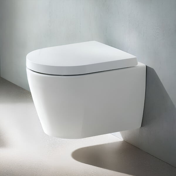 DURAVIT - Pack cuvette WC suspendu compact sans bride ME by Starck avec abattant frein de chute - large