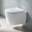 DURAVIT - Pack cuvette WC suspendu compact sans bride ME by Starck avec abattant frein de chute - vignette