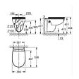 GROHE - Cuvette WC suspendu Bau Ceramic avec abattant frein de chute - vignette