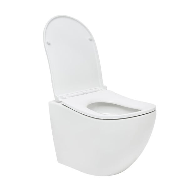 SWISS AQUA TECHNOLOGIES - Ergo WC suspendu sans bride Vortex et fixations invisibles + abattant SoftClose (SATERG1) - large