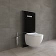 VITRA - Vitrus bâti-support design pour WC suspendus avec plaque de commande, verre de sécurité, noir (870-5761-01) - vignette