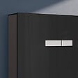 VITRA - Vitrus bâti-support design pour WC suspendus avec plaque de commande, verre de sécurité, noir (870-5761-01) - vignette