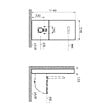 VITRA - Vitrus bâti-support design pour WC suspendus avec plaque de commande, verre de sécurité, noir (870-5761-01) - vignette