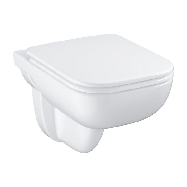 GROHE - Start Edge Ceramic ensemble WC suspendu sans bride avec abattant SoftClose, blanc brillant (39815000) - large