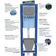 DURAVIT - Pack WC suspendu D-Code + abattant + bâti-support autoportant + plaque chromée - vignette
